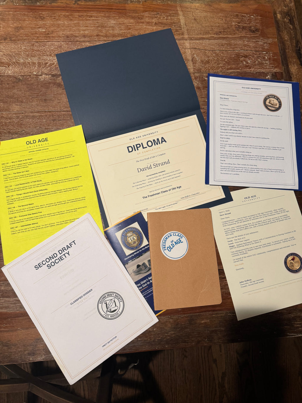 Freshman Class of Old Age Starter Kit : Welcome to the Second Draft